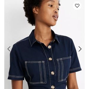 Madewell Retro Contrast Stitch Jumpsuit